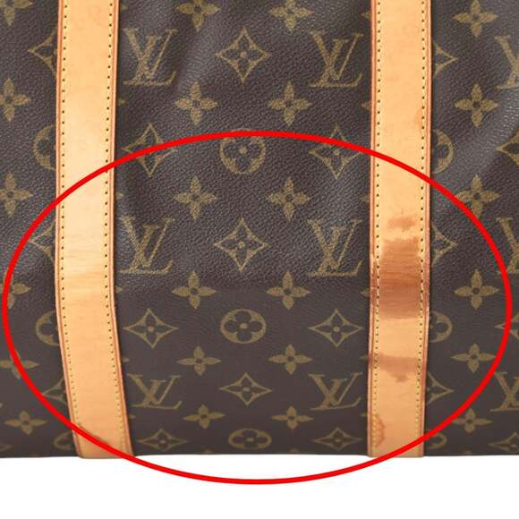 LOUIS VUITTON Authentic Brown Monogram Canvas Keepall 50 Boston Bag - Picture 10 of 16